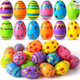 Joyin 36 Pieces Printed Easter Eggs Light Colour Easter Eggs for Filling Easter Party Accessories, Easter Basket Fillers, Classroom Incentives, Children's Toys and Surprise Gift