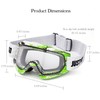 JUST GO Ski Goggles for Skiing Dual-Layer Anti-Fog 100% UV