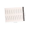 WOONEKY 3 Sheets Eyebrow Decals for Easy Application Peel Off