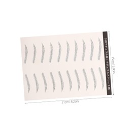 WOONEKY 3 Sheets Eyebrow Decals for Easy Application Peel Off Temporary Hair Like Stickers Durable User Friendly Brow Shaping for Women