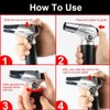 Blow Torch, Home-Grade Kitchen Cooking Torch with Lock Adjustable Flame