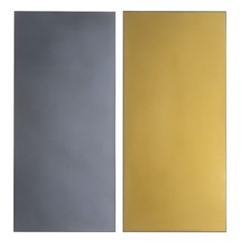 HARFINGTON 2pcs Welding Lens 2" x 4.25" Shade 10 Glass Replacement Welding Lenses Darkening Filter Plates for Welding Helmet, Gold Coated Black