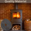 VITCAS 8mm 2m Black Stove Fire Rope for sealing Jointing