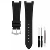 Adwoa 25mm Notch Interface Rubber Silicone Watch Band Strap Replacement