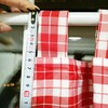 Yaland Opaque Curtains with Checked Pattern, Country House Curtains, Living