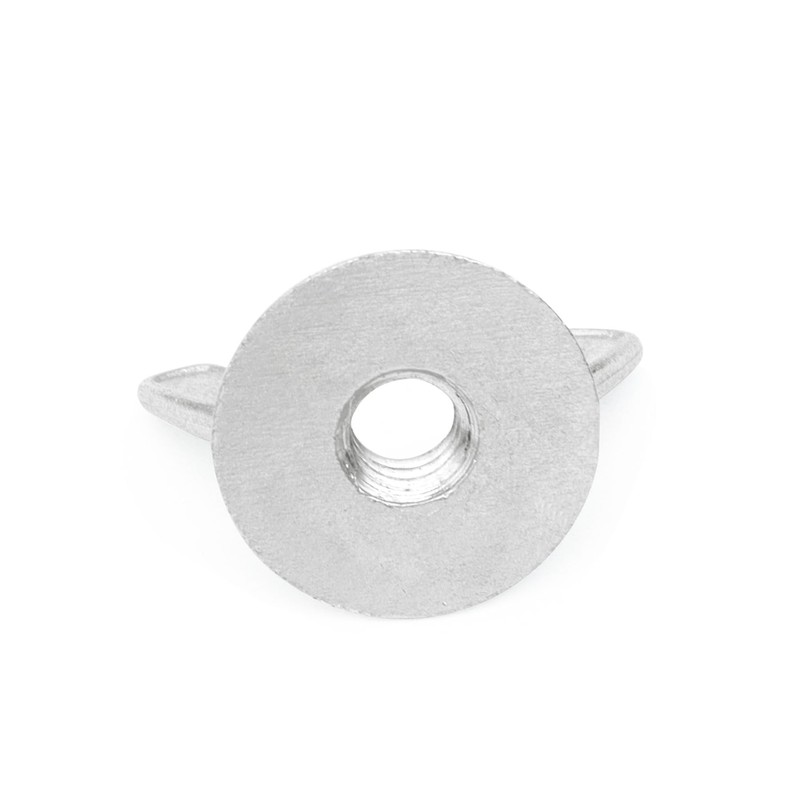 Xadnitu 50 Pieces 1/4''-20 Washered Wing Nut, Zinc Plated Hurricane