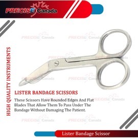 PRECISE CANADA: Lister Bandage Scissors 3.5” Satin Economy PC