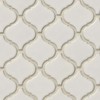 Bianco Arabesque 6mm Ceramic Mosaic Tile