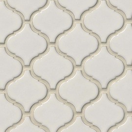 Bianco Arabesque 6mm Ceramic Mosaic Tile