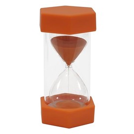 TimeTex Sand Timer 12cm 6.5cm Diameter 10 Minutes X Large Orange