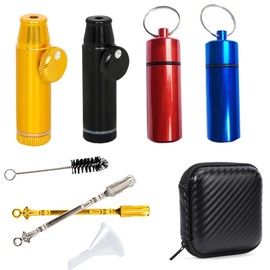UXHLP Portable kitchen spice dispenser set, metal leak-proof spice bottle for outdoor travel and camping (4 Colors)