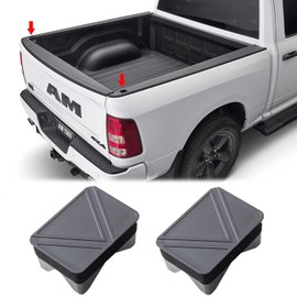 PIMCAR Bed Rail Caps & Stake Pocket Covers for Dodge Ram 1500 2019-2026 Rear Stake Pocket Covers Tonneau Cover Accessories(Set of 2) (Only fit The Rear Stake Pockets)
