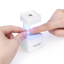 PEACECOLOR Mini U V Light for Gel Nails U V Nail Lamp Nail Dryer 2 Timer Modes Fast Curing LED Nail Lamp for Gel Nail Polish Home Salon DIY Gifts for Women