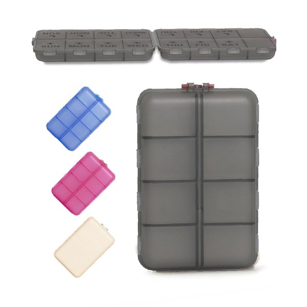Pill Organizer Medicine Organizer Travel Essentials - Weekly Medicine Dispenser