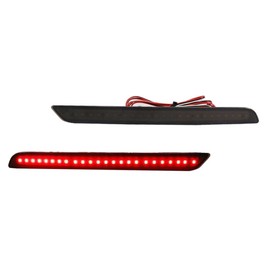 VIOJI 1pc Tail Light Assembly Rear Side Black Red Smoked Bumper Reflector Bulbs for Toyota for GR Supra Base 20-22 & A91 Edition 21-22 Smooth 12 V 81710-WAA01 81720-WAA01
