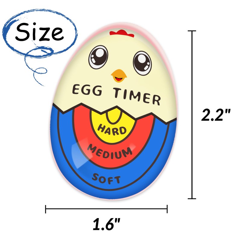 Lasubst Egg Timer for Boiling Eggs that Changes Color When