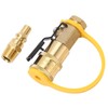 RV Propane Shut-off Valve, Gas Quick Connect Fitting, 1/4" Gas