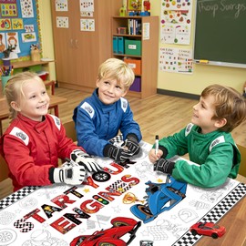 Race Car Coloring Poster Giant Race Car Theme Party Decorations Jumbo Coloring Books for Kids Large Racing Poster for School Classroom Home Party Supplies