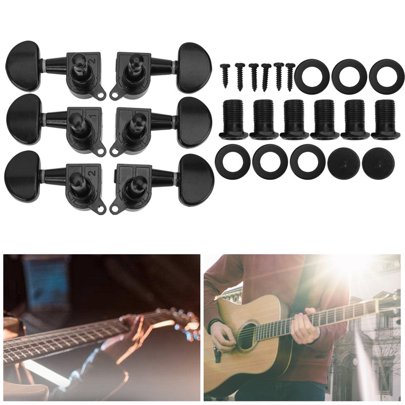 Strings Tuning Pegs 3 Left 3 Right Electric Guitar Locking