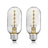 AMDTU Non-dimmable Edison Bulbs 40 Watt 2700K Soft White, Super