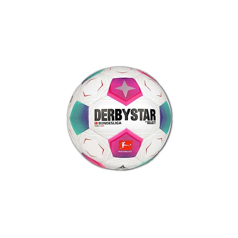 Derbystar Unisex Youth Bundesliga Club S-Light v23 Football, White, 3