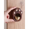 Maneki Neko Copper Bell, Entrance Wind Chime, Strap, Cat Claw