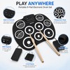 Portable Electronic Drum Set for Beginners – 9-Pad Roll-Up MIDI