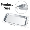 ZHENGYYUU 4 Pcs Small Instrument Tray, Stainless Steel Rectangular Laboratory