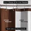 Ultimate Waterproof Fabric Shower Curtain or Liner, Breathable TPU &