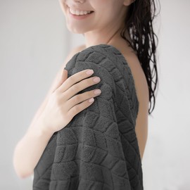 Alusa Home Ultra Soft & Stylish 700 GSM Luxury Hand Towel Set (6 Pieces - 30 x 16 in.) - 100% Zero-Twist, Long-Staple Cotton - Remarkably Absorbent (Granite Grey)