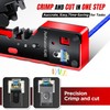 AMPCOM Pass Through RJ45 Crimp Tool, All-in-one Ethernet Crimper, Crimping