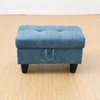 NicBex Ottoman with Storage Modern Foot Stool Storage Ottoman Flannel
