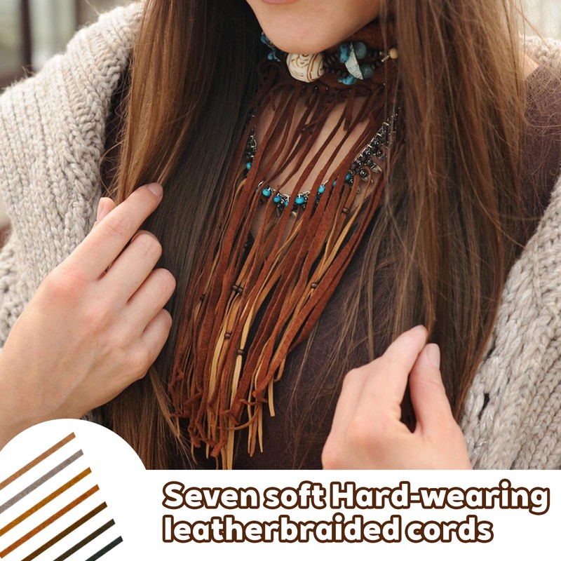 Dtoterul Leather Cords For Jewellery Making, Leather Necklace Cord, leather