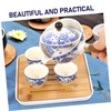 Alipis Portable Tea Sets Rotating Ceramic Teapot Tea Pot Cup