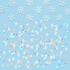 Lyosehy 1500PCS Iridescent Silver Snowflake Table Confetti Winter Party Snowflake