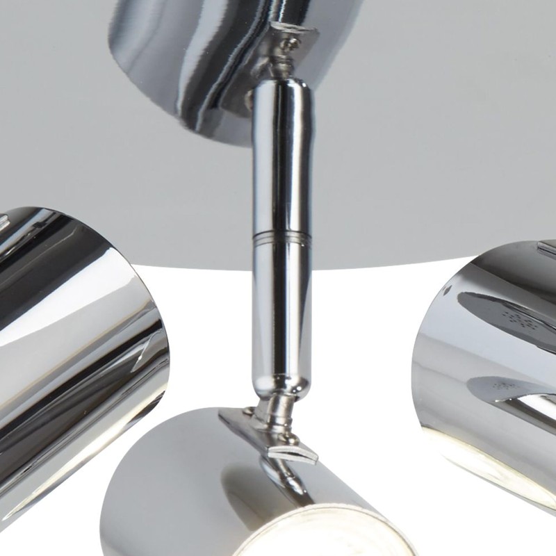 Searchlight 3173CC Rollo Three Light Ceiling Spotlight in Chrome