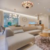 Xinyeal Tiffany Style Ceiling Light 16 Inch Stained Glass Flush