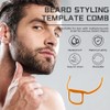 ANQIA Men's Beard Styling Template Goatee Mustache Grooming Guide Stencil