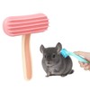 Oxiros 2 Pack Chinchilla Grooming Brush, Soft Silicone Pet De-Shedding