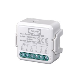 Yueyang Roller Shutter Switch with RF Remote Control, Wireless Module for Electric Blinds, Remote Control for Electric Shutters, Wireless Control Module for Roller Shutters (Switch)