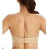 Lemorosy Women's Strapless Bra Push Up Anti-Slip Push Size Support