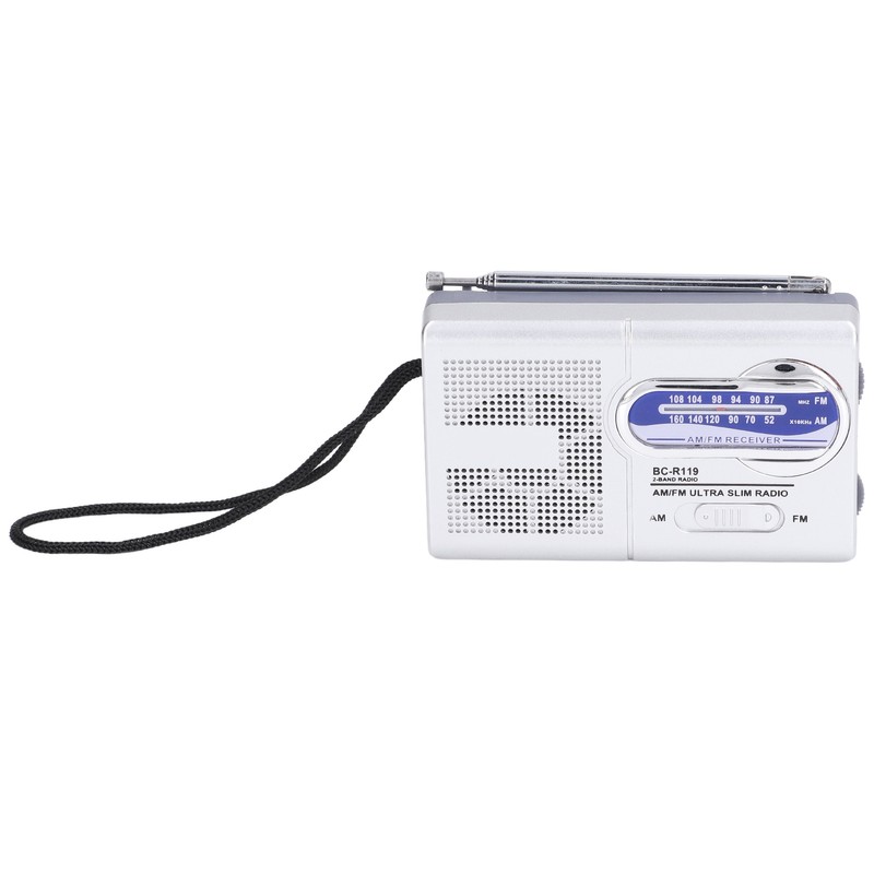 Mini AM FM Radio Manual Operation Easy Adjustment Memory Function