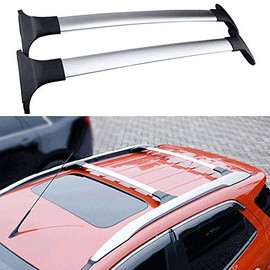 ANTS PART 2Pcs Roof Rack for Ford Ecosport 2013-2022 Aluminum Cross Bars Cross Rails Luggage Carrier Rack Silver