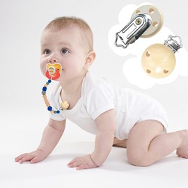 KOQAIIZ 10 Stück Schnullerclip, Baby Schnullerclips, Nuckelclip Baby Clip, Halter Säugling Zubehör, Schnullerketten Clips Nuckelclip Dummy Nippel Halter für Baby