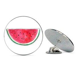 NYC Jewelers Watermelon Slice Metal 0.75" Lapel Hat Pin Tie Tack Pinback