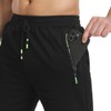 JustSun Men's Shorts, Sports Shorts, Cotton Stretch Fabric with Zip,