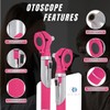 Fiber Optic Mini Otoscope - Ear Scope with Light for