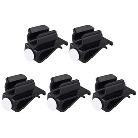 Futheda 5Pcs Golf Club Bag Clip On Putter Clamp Holder Putting Organizer with Ball Markers Accessories Black