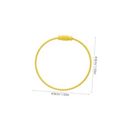 NOLITOY 15pcs Wire Keychain Coated Cable Key Holder for Luggage Tags Easy to Install and Use and Practical Key for Bags Purses and Backpacks