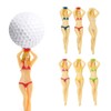 6PCS Funny Golf Tees Plastic Lady Bikini Girl Golf Tees